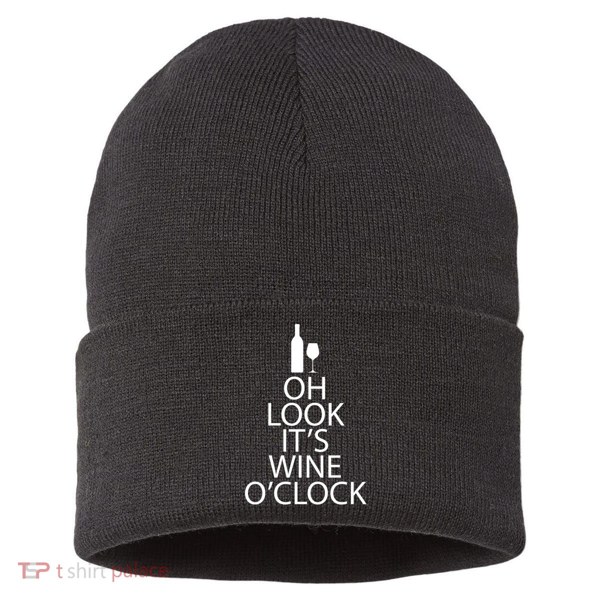 Oh Look it's Wine O'Clock Sustainable Knit Beanie