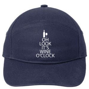 Oh Look it's Wine O'Clock 7-Panel Snapback Hat