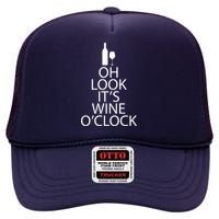 Oh Look it's Wine O'Clock High Crown Mesh Back Trucker Hat