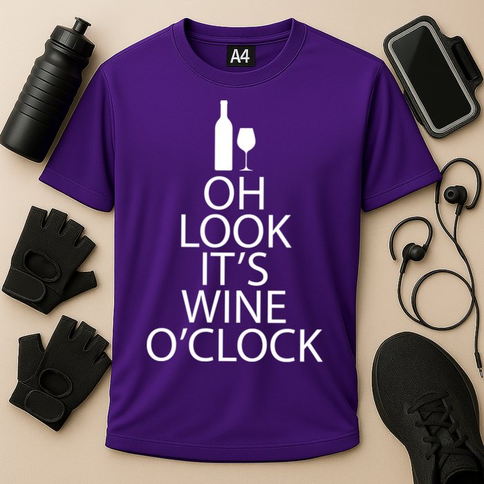 Oh Look it's Wine O'Clock Performance Shirt