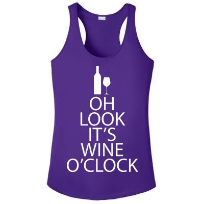 Oh Look it's Wine O'Clock Ladies PosiCharge Competitor Racerback Tank