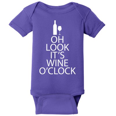Oh Look it's Wine O'Clock Baby Bodysuit