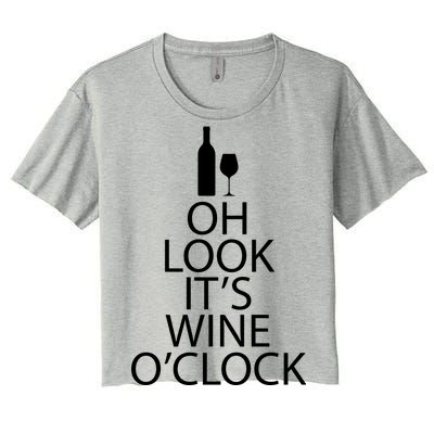 Oh Look it's Wine O'Clock Women's Crop Top Tee