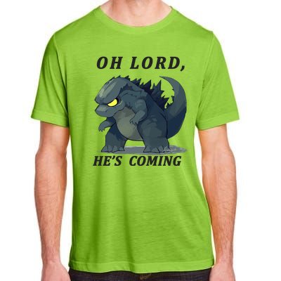 Oh Lord He's Coming Funny Monster Adult ChromaSoft Performance T-Shirt