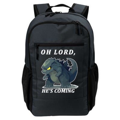 Oh Lord He's Coming Funny Monster Daily Commute Backpack