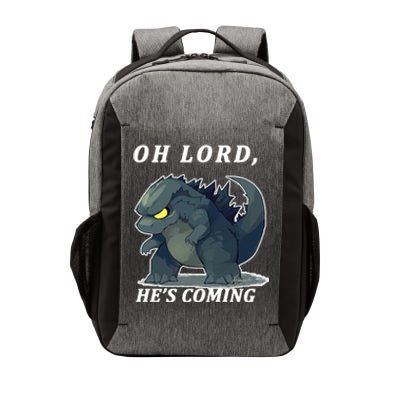 Oh Lord He's Coming Funny Monster Vector Backpack