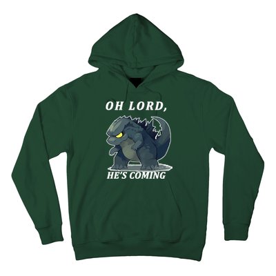 Oh Lord He's Coming Funny Monster Hoodie