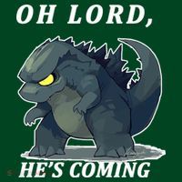 Oh Lord He's Coming Funny Monster Sweatshirt