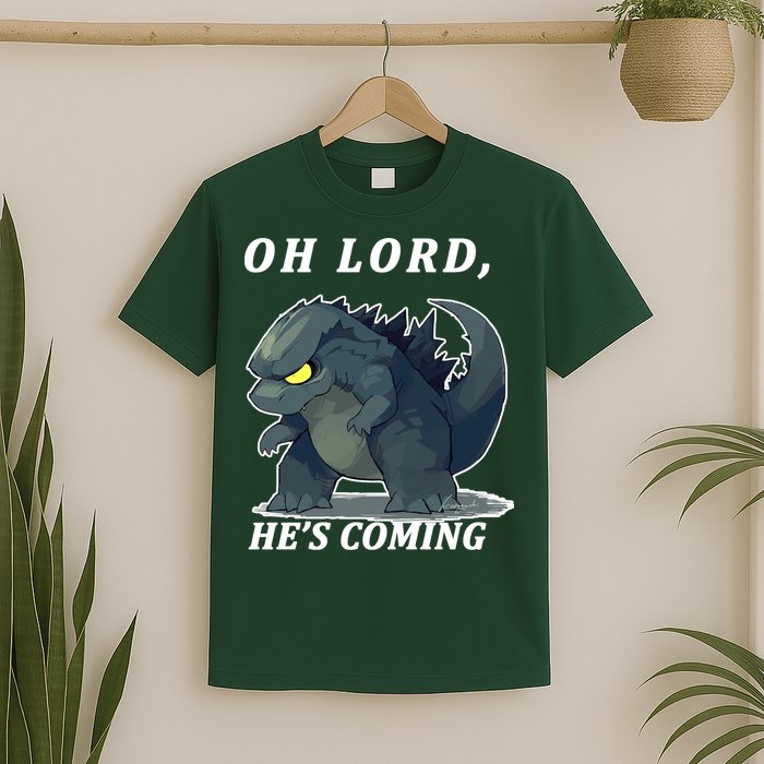 Oh Lord He's Coming Funny Monster T-Shirt