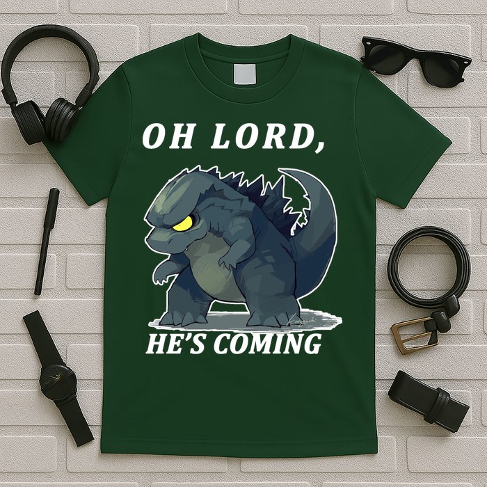 Oh Lord He's Coming Funny Monster T-Shirt