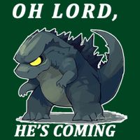 Oh Lord He's Coming Funny Monster T-Shirt