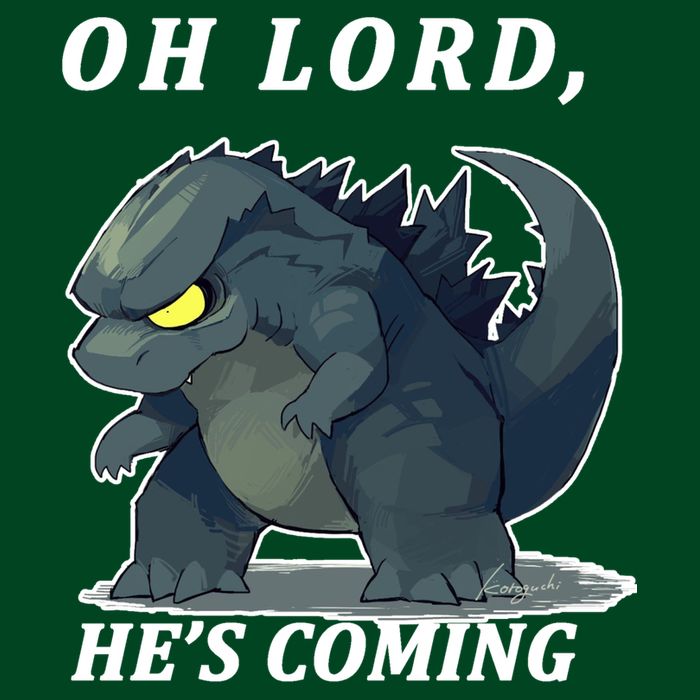 Oh Lord He's Coming Funny Monster T-Shirt