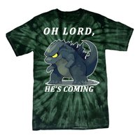 Oh Lord He's Coming Funny Monster Tie-Dye T-Shirt