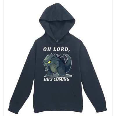 Oh Lord He's Coming Funny Monster Urban Pullover Hoodie