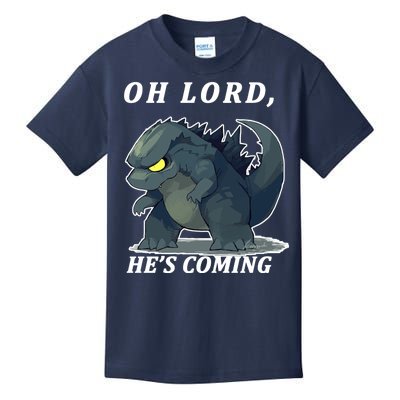 Oh Lord He's Coming Funny Monster Kids T-Shirt