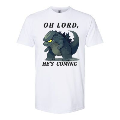 Oh Lord He's Coming Funny Monster Softstyle CVC T-Shirt