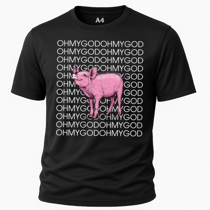 Oh My God Pig Cooling Performance Crew T-Shirt