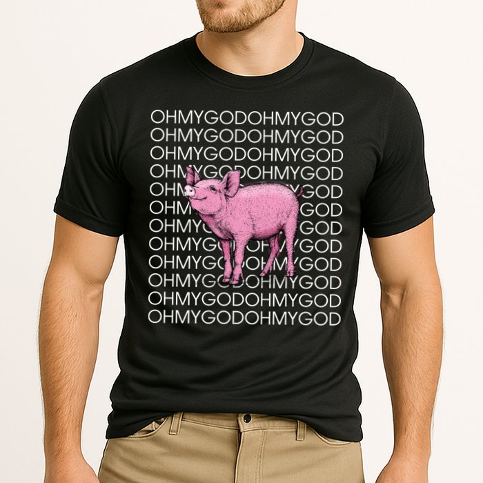 Oh My God Pig Cooling Performance Crew T-Shirt