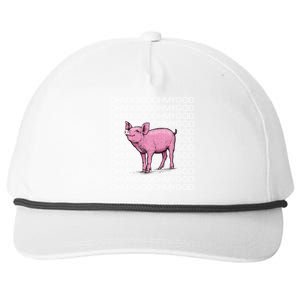 Oh My God Pig Snapback Five-Panel Rope Hat