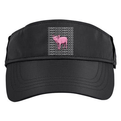Oh My God Pig Adult Drive Performance Visor