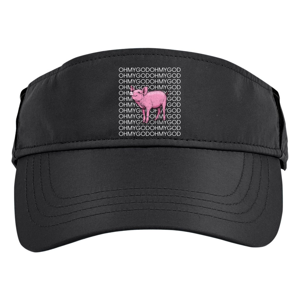 Oh My God Pig Adult Drive Performance Visor