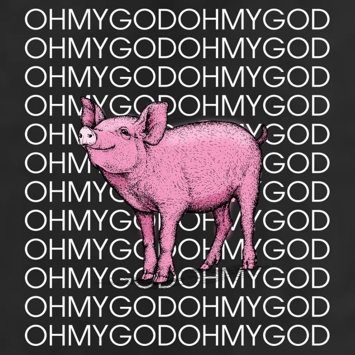 Oh My God Pig Adult Drive Performance Visor