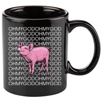 Oh My God Pig 11oz C Handle Ceramic Mug