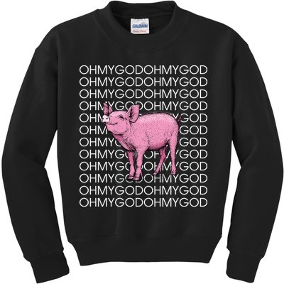 Oh My God Pig Kids Sweatshirt