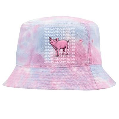 Oh My God Pig Tie-Dyed Bucket Hat