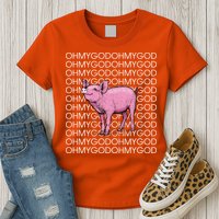 Oh My God Pig Womens T-Shirt