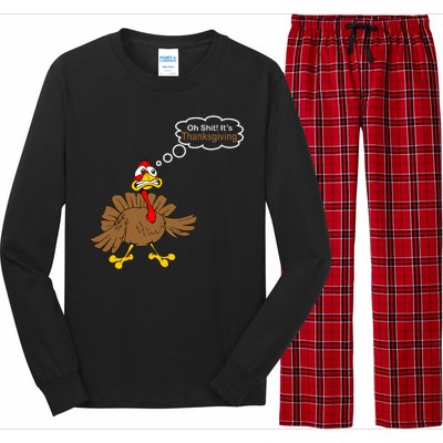 Oh Shit It's Thanksgiving Long Sleeve Pajama Set