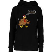 Oh Shit It's Thanksgiving Womens Funnel Neck Pullover Hood