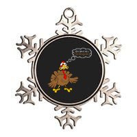 Oh Shit It's Thanksgiving Metallic Star Ornament