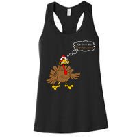 Oh Shit It's Thanksgiving Women's Racerback Tank