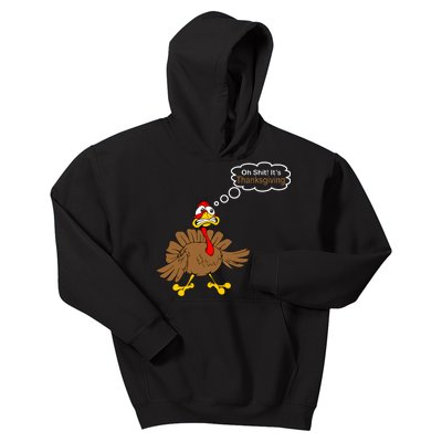 Oh Shit It's Thanksgiving Kids Hoodie