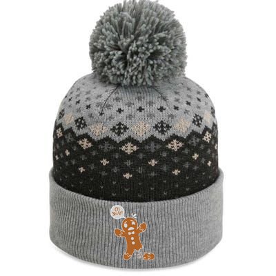 Oh Snap! Funny Gingerbread Christmas The Baniff Cuffed Pom Beanie