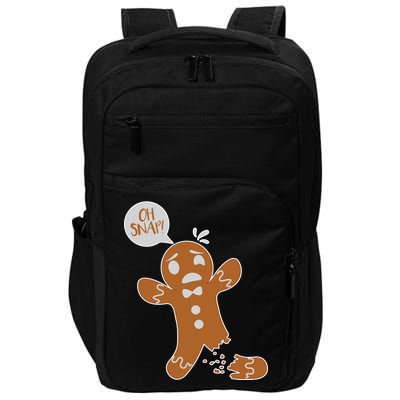 Oh Snap! Funny Gingerbread Christmas Impact Tech Backpack