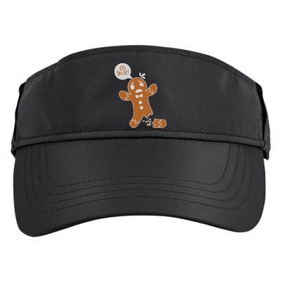 Oh Snap! Funny Gingerbread Christmas Adult Drive Performance Visor