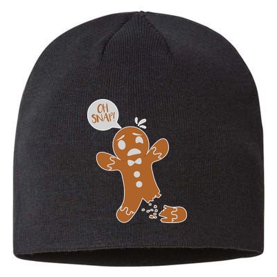 Oh Snap! Funny Gingerbread Christmas Sustainable Beanie