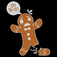 Oh Snap! Funny Gingerbread Christmas 16 in Basic Backpack