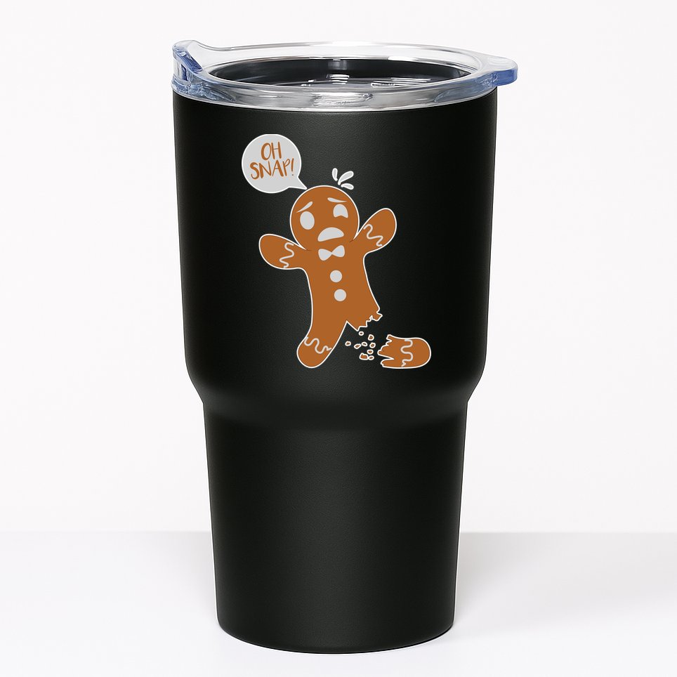 Oh Snap! Funny Gingerbread Christmas Tumbler