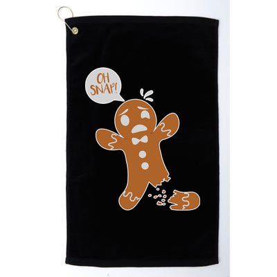 Oh Snap! Funny Gingerbread Christmas Platinum Collection Golf Towel