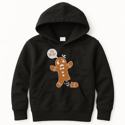 Oh Snap! Funny Gingerbread Christmas Kids Hoodie