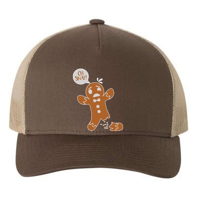 Oh Snap! Funny Gingerbread Christmas Yupoong Adult 5-Panel Trucker Hat