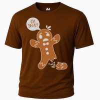 Oh Snap! Funny Gingerbread Christmas Cooling Performance Crew T-Shirt