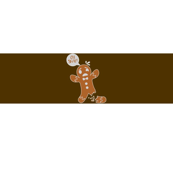 Oh Snap! Funny Gingerbread Christmas Bumper Sticker