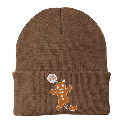 Oh Snap! Funny Gingerbread Christmas Knit Cap Winter Beanie