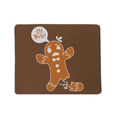 Oh Snap! Funny Gingerbread Christmas Mousepad