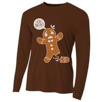 Oh Snap! Funny Gingerbread Christmas Cooling Performance Long Sleeve Crew