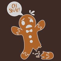 Oh Snap! Funny Gingerbread Christmas Cooling Performance Long Sleeve Crew